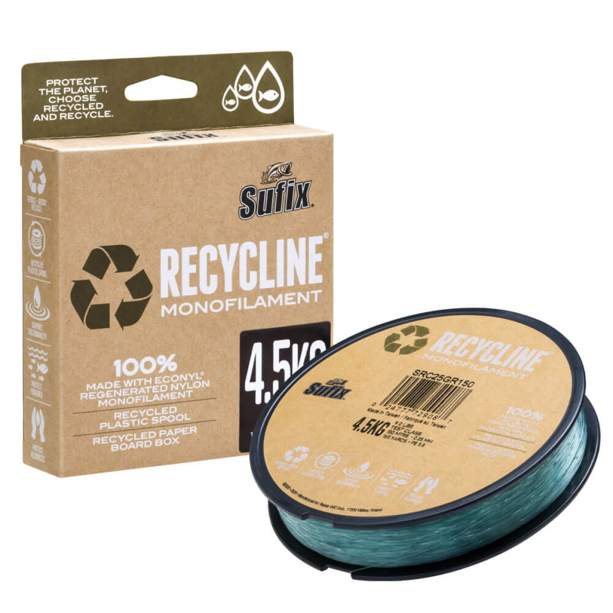 Sufix Recycline Olta Misinası GREEN 0.25MM - 150M - 4.5KG