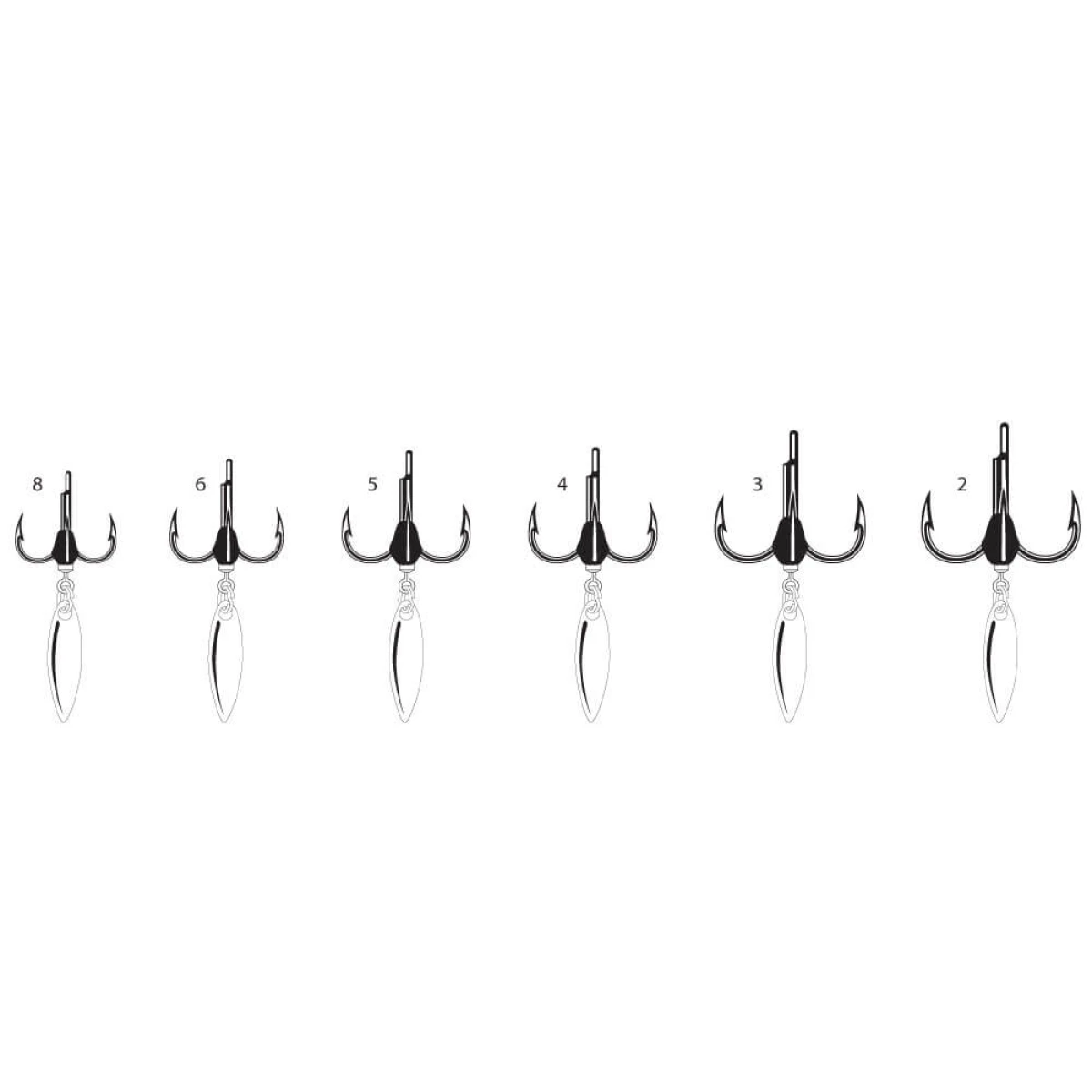 Vmc Hybrid Bladed Üçlü Olta İğnesi 7548 Standart NO:8 - 2LI