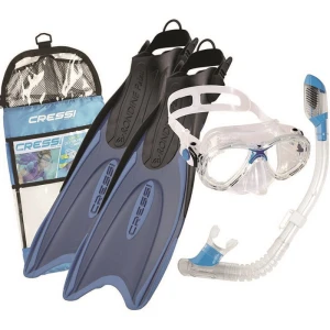 Cressi Palau Kid Palet Maske Şnorkel Seti BLUE NO:29-32