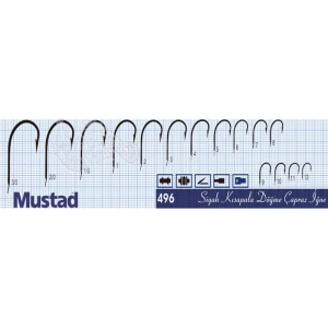 Mustad Olta İğnesi 496 25li Standart NO:1-0