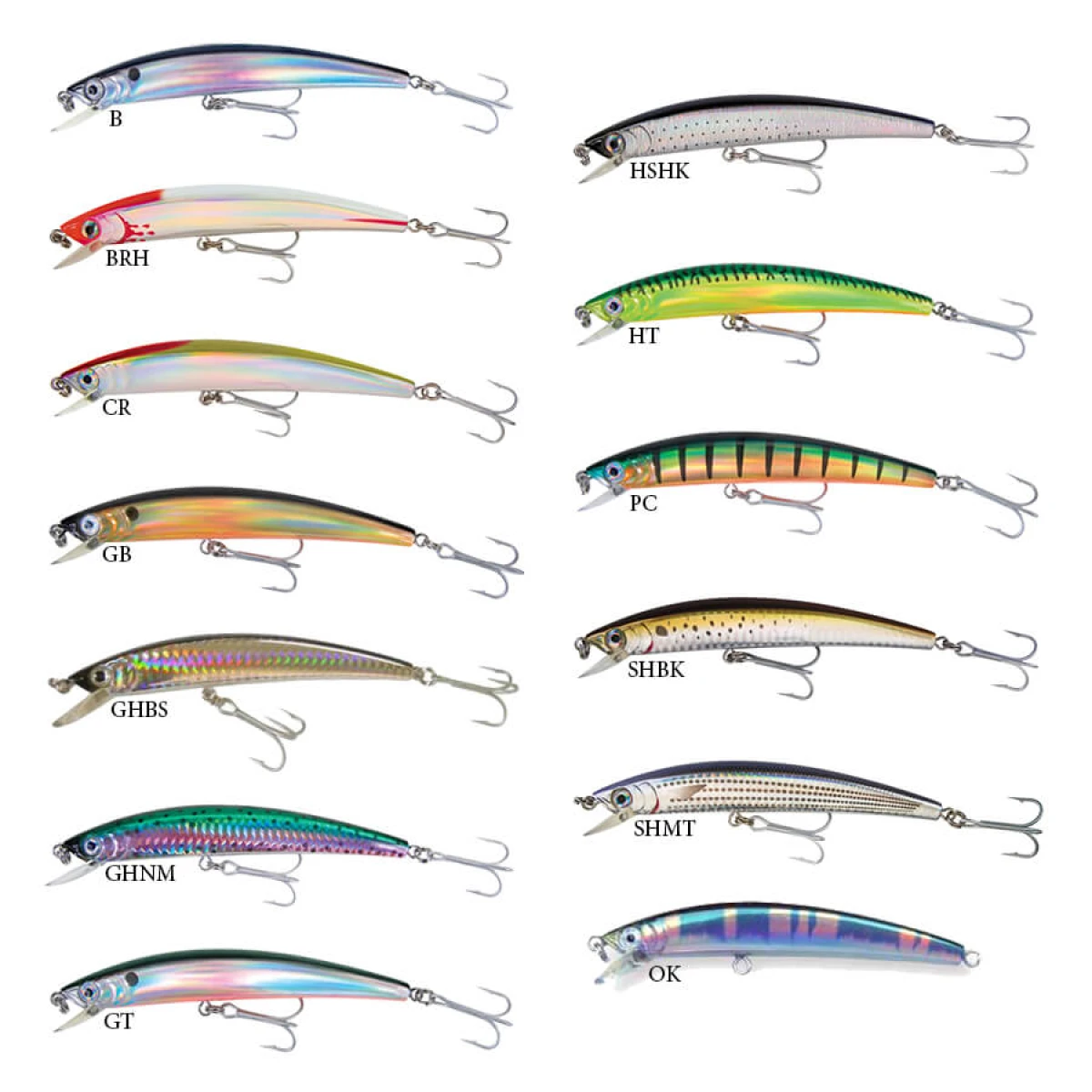 Yozuri Crystal Minnow Suspending Sahte Balığı SHBK 110mm
