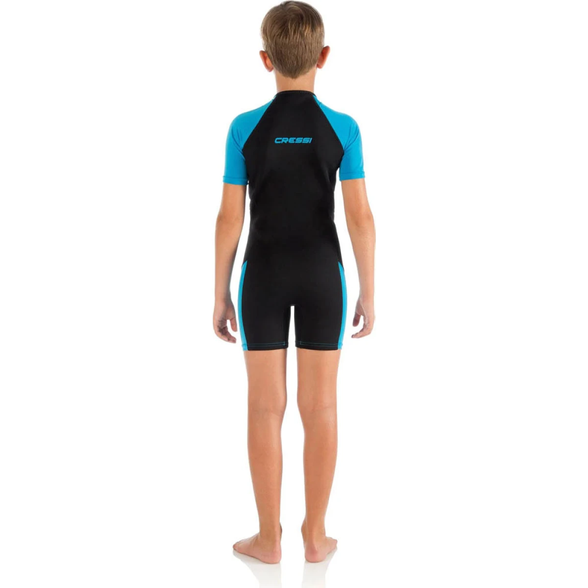 Cressi Little Shark Junior Shorty Dalış Elbisesi BLACK / BLUE 2MM - 3/4 YAŞ