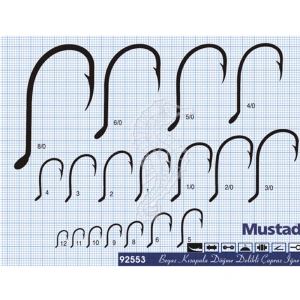 Mustad Olta İğnesi 92553 50li Standart 10