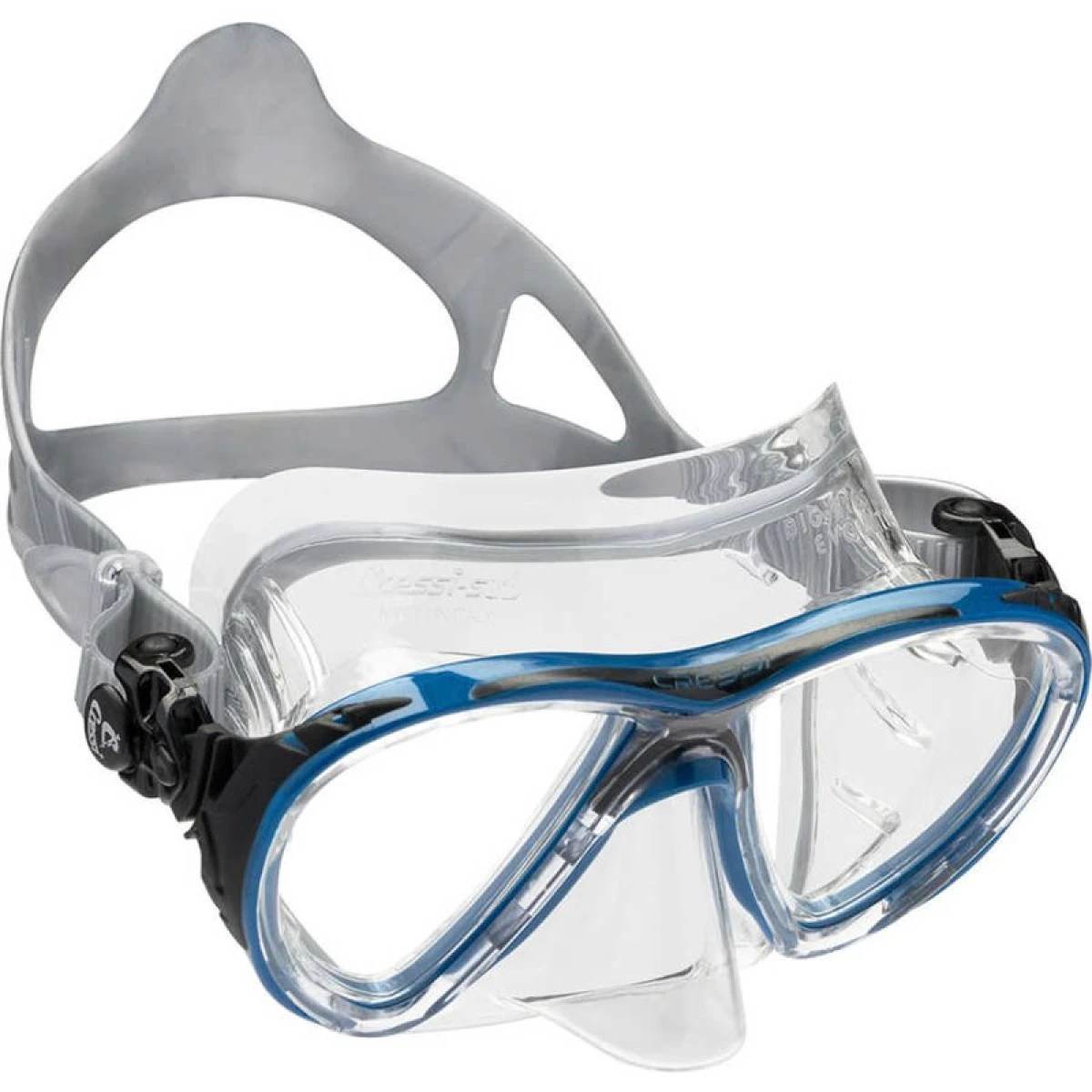 Cressi Big Eyes Evolution Crystal Dalış Maskesi CLEAR-BLUE-BLACK