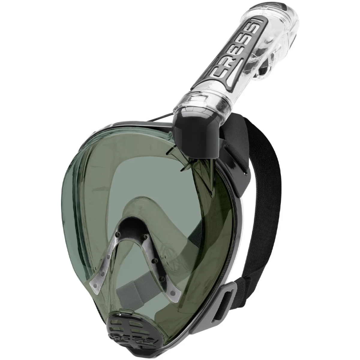 Cressi Duke Tam Yüz Maske CLEAR-BLACK-SMOKED LENS M - L