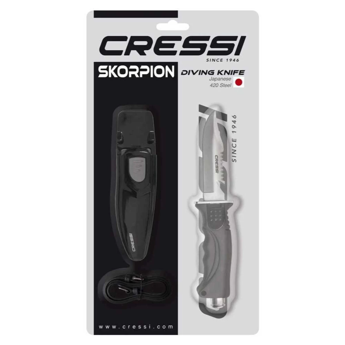 Cressi Skorpion Dalış Bıçağı BLACK