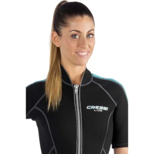 Cressi Lido Lady Shorty Dalış Elbisesi BLACK - AQUAMARINE 2MM - XL