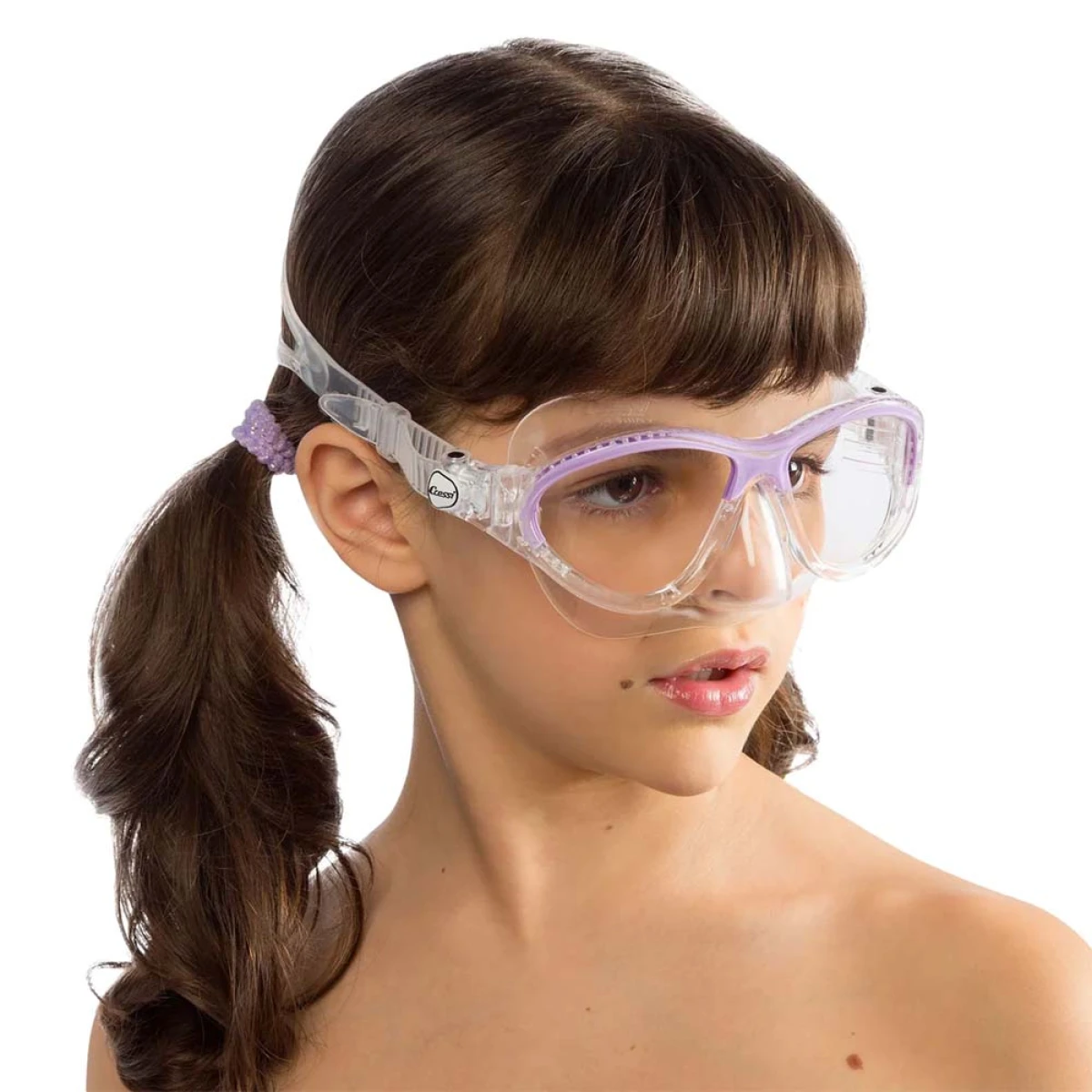Cressi Moon Çocuk Yüzme ve Dalış Maskesi CLEAR - LILAC 5-10 YAŞ