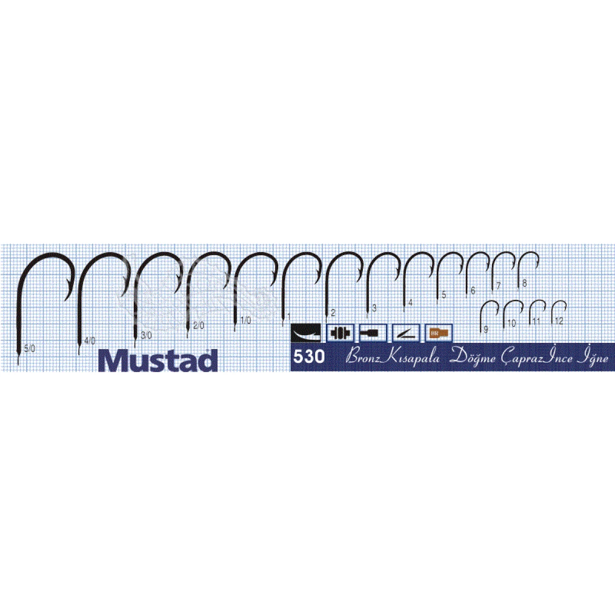Mustad Olta İğnesi 530 50li Standart NO:7