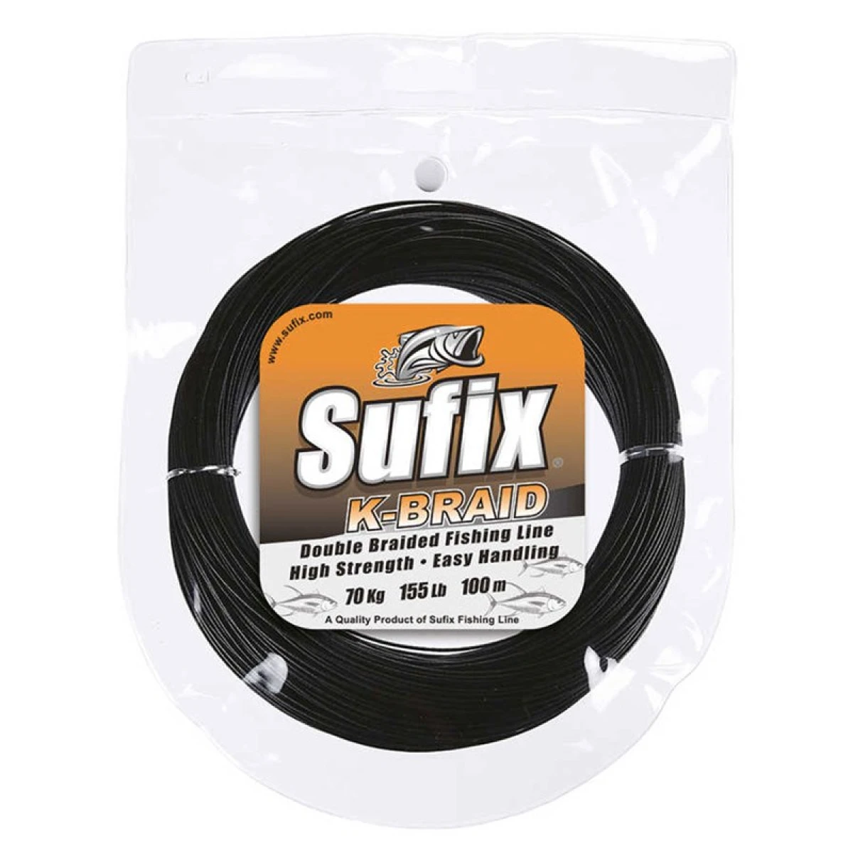Sufix K-Braid İp Misina BLACK 44LB - 100MT (19KG) 2X