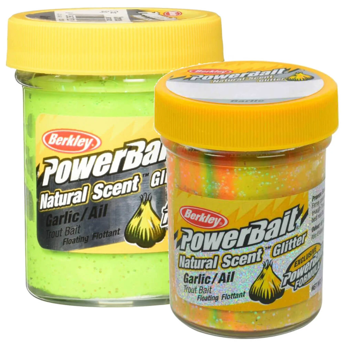 Berkley Powerbait Natural Glitter Trout Bait Garlic Sahte Yemi WHITE 50 GR