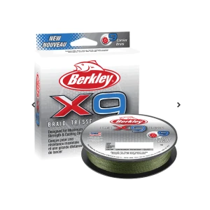 Berkley X9 Braid Tresse İp Misina LO VIS GREEN 0.06MM - 150MT - 6.4KG