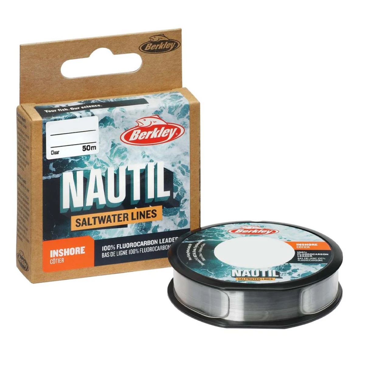 Berkley Nautil Inshore %100 Fluorocarbon Leader Standart 0.145MM - 50M - 1.3KG
