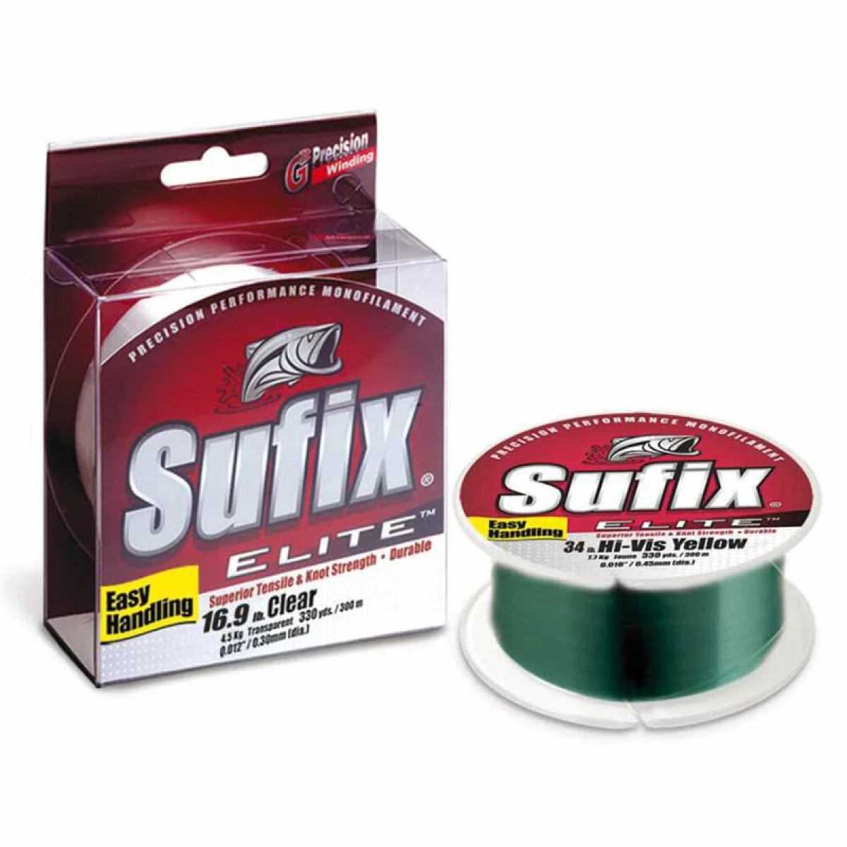 Sufix Elite Misina LOW VIS GREEN 0.35MM - 100MT - 10.3KG