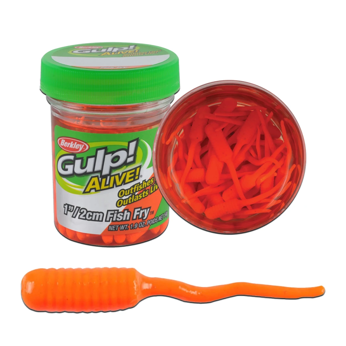 Berkley Gulp Alive Fish Fry FLUORESCENT ORANGE 2CM