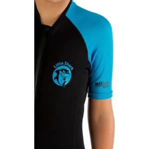 Cressi Little Shark Junior Shorty Dalış Elbisesi BLACK / BLUE 2MM - 3/4 YAŞ