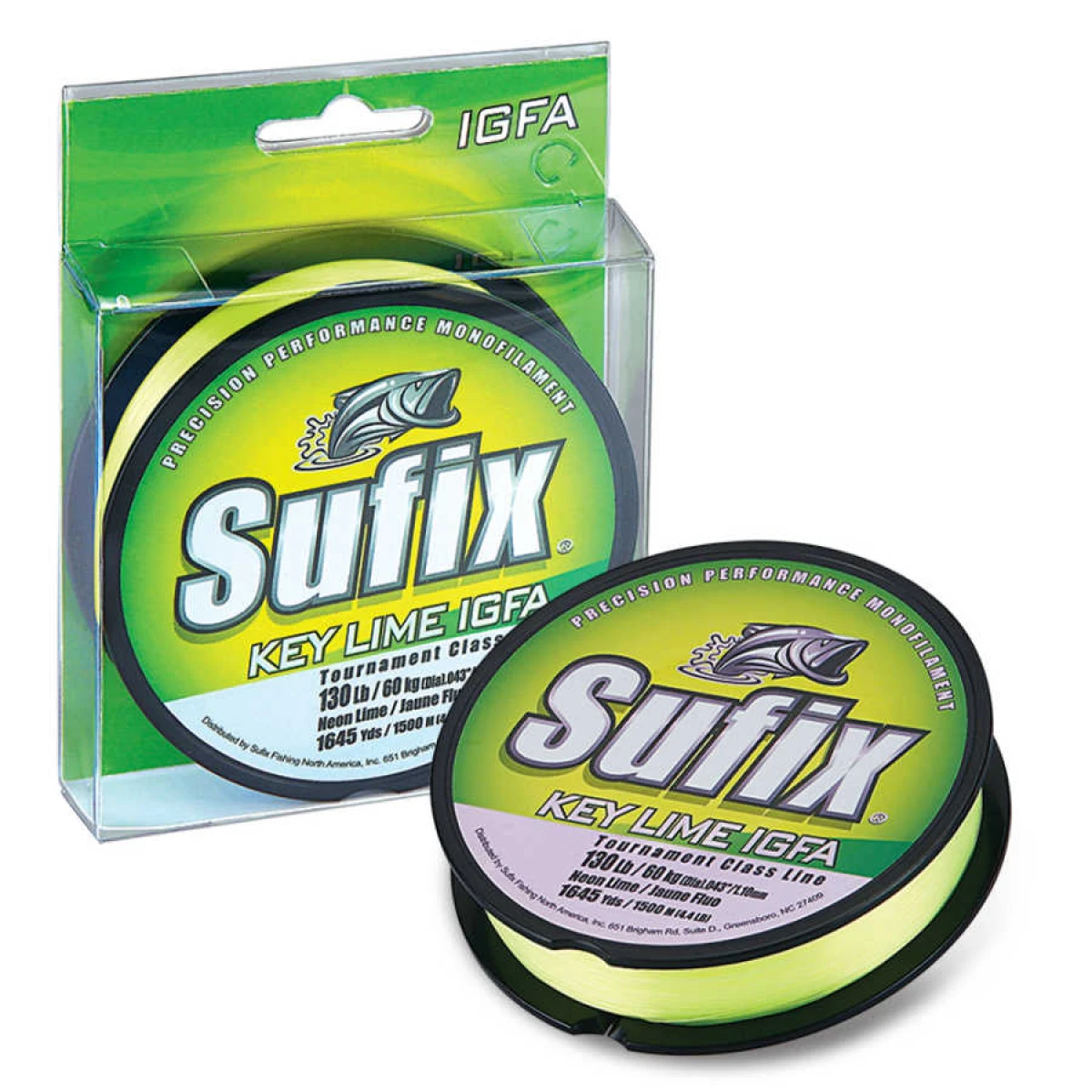 Sufix Key Lime Igfa Misina NEON LIME 0.52MM - 600M - 15KG