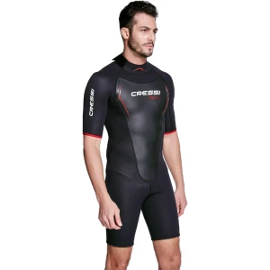 Cressi Altum Man Shorty Yüzme Elbisesi BLACK - RED 3MM - L