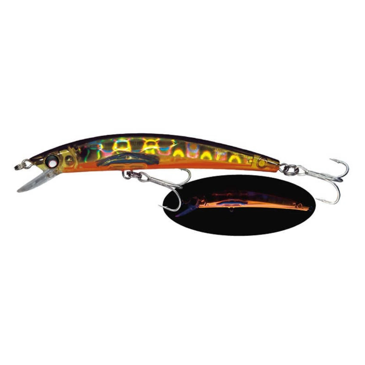 Yozuri Crystal 3D Minnow Floating Sahte Balığı HGBL 130MM-21GR