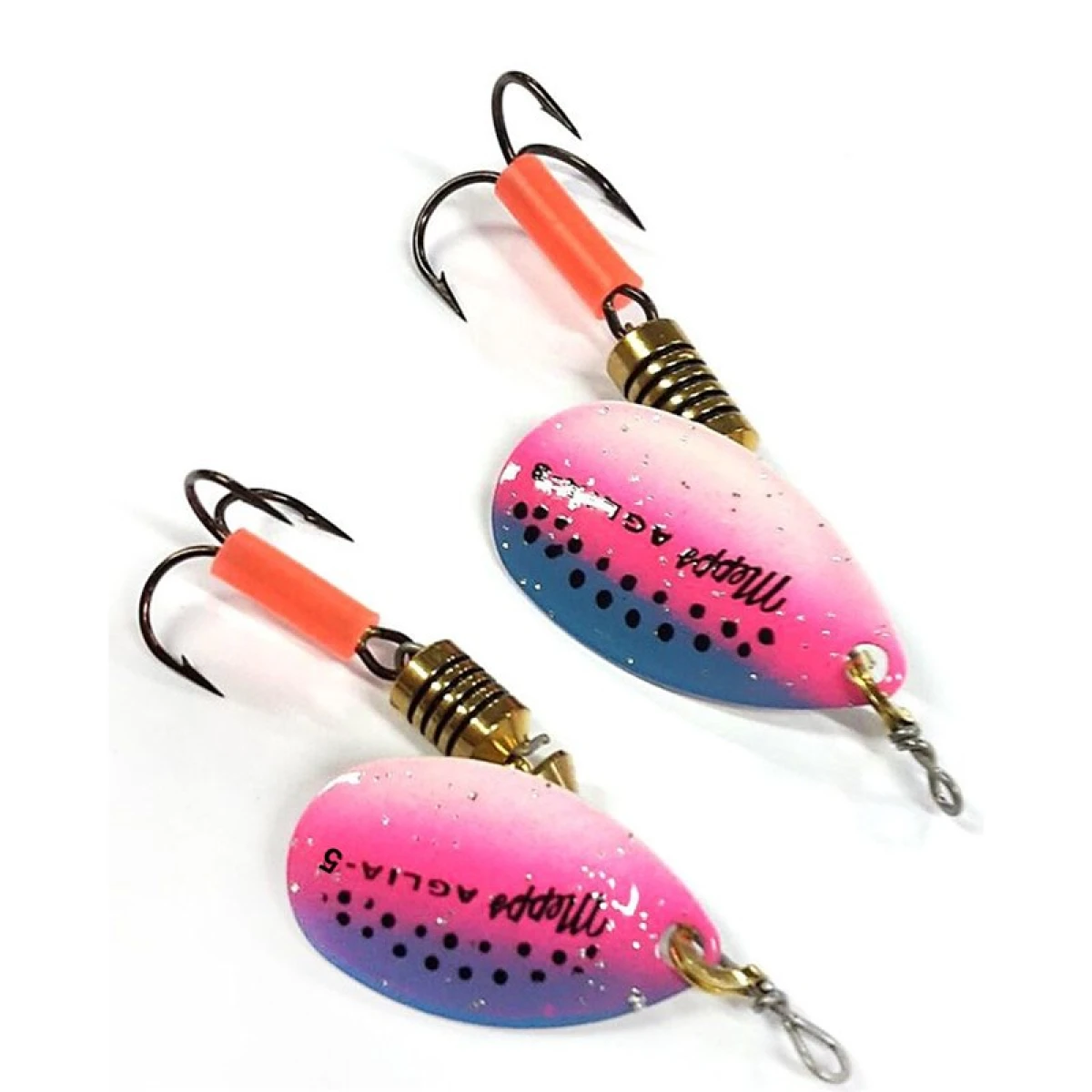 Mepps Rainbow Olta Kaşığı Mavi-Pembe Benekli Standart NO:5