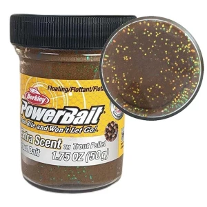 Berkley Powerbait Extra Scent Glitter Sahte Yemi TROUT PELLET 50 GR