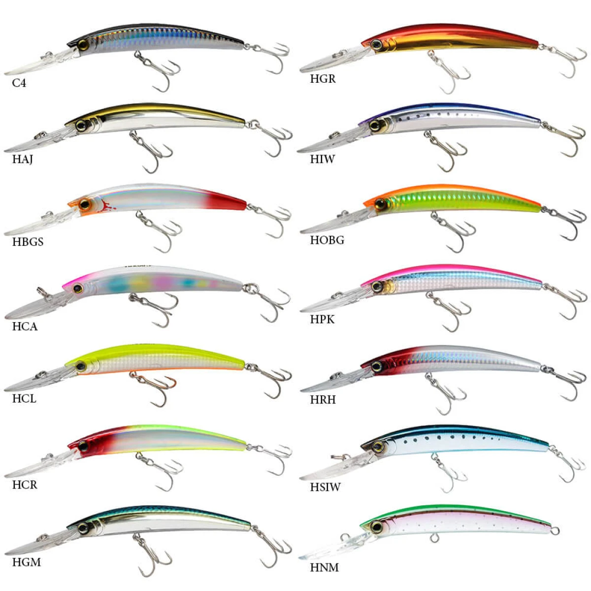 Yozuri Crystal Minnow Deep Diver Floating Sahte Balığı HOBG 90mm