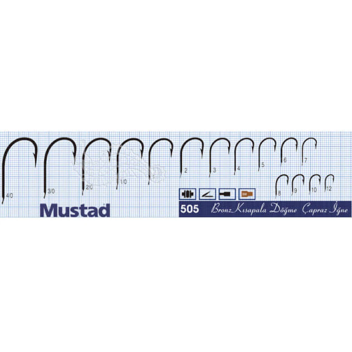 Mustad Olta İğnesi 505 25li Standart NO:2-0