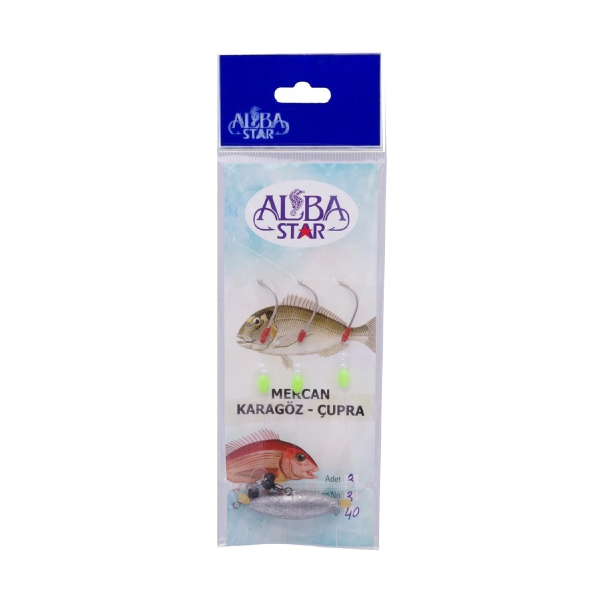 ALBA STAR Üç İğneli Gezer Kurşunlu Çupra Takımı