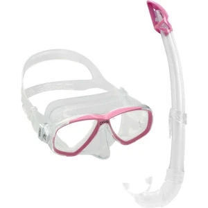 Cressi Perla Maske Mexico Şnorkel Seti CLEAR-PINK