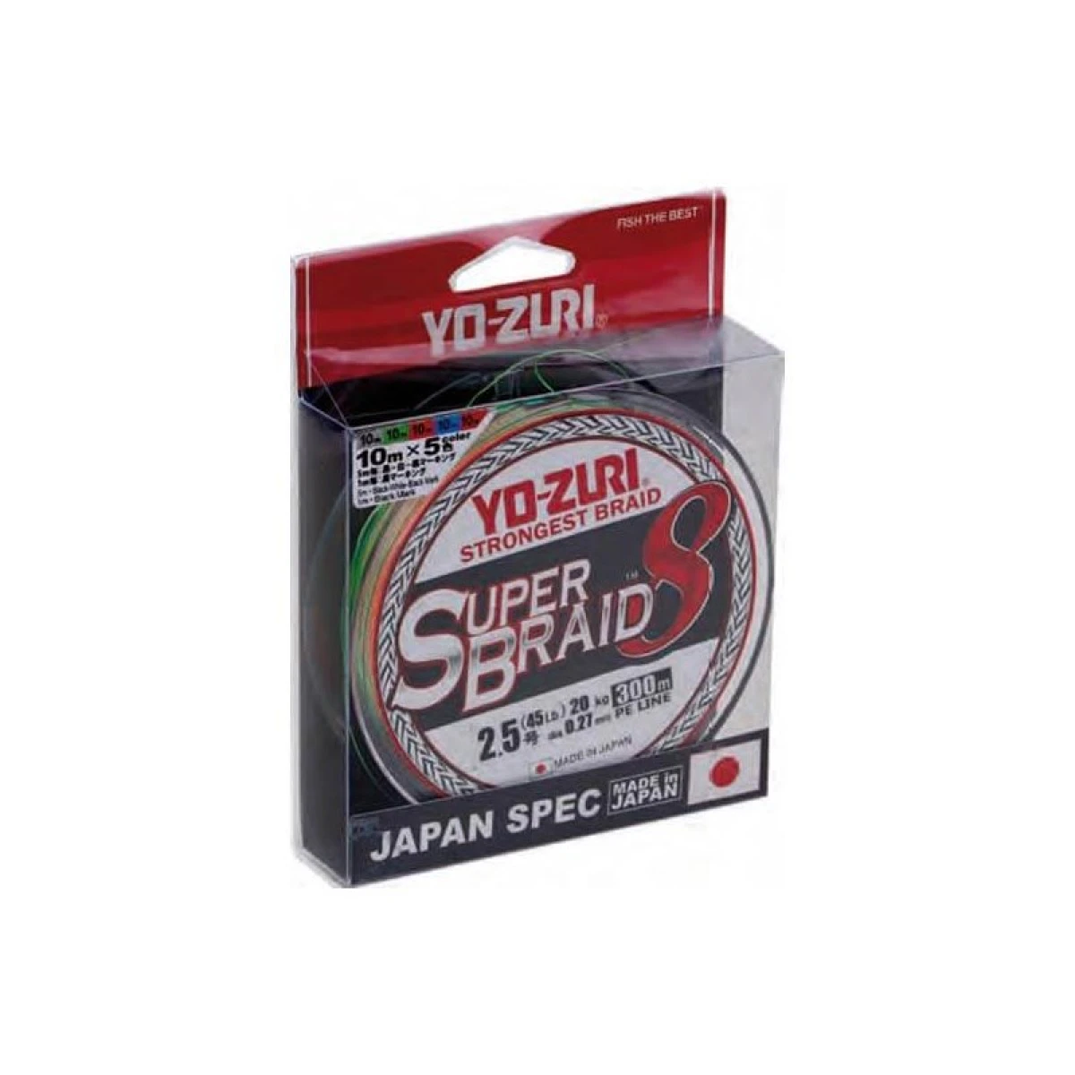 Yozuri Süper Braid 8X İp Misina MULTİCOLOR 0.19MM - 300MT - 12KG