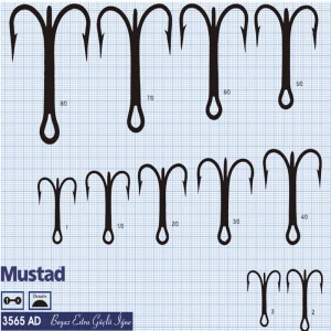Mustad Olta İğnesi 3565AD 50li