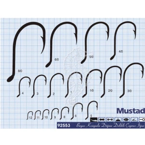 Mustad Olta İğnesi 92553 50li Standart NO:6
