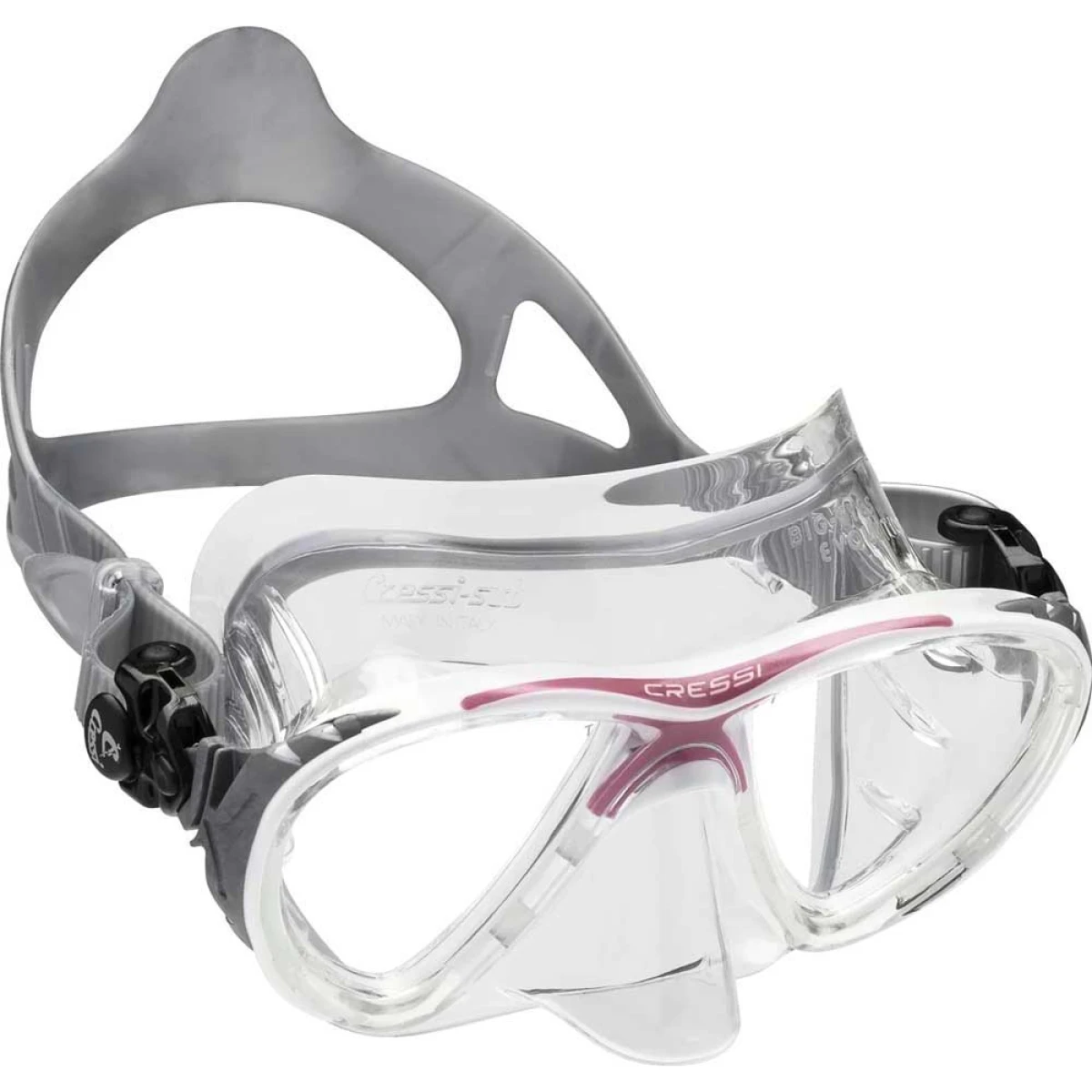 Cressi Big Eyes Evolution Crystal Dalış Maskesi CLEAR-BLUE-BLACK