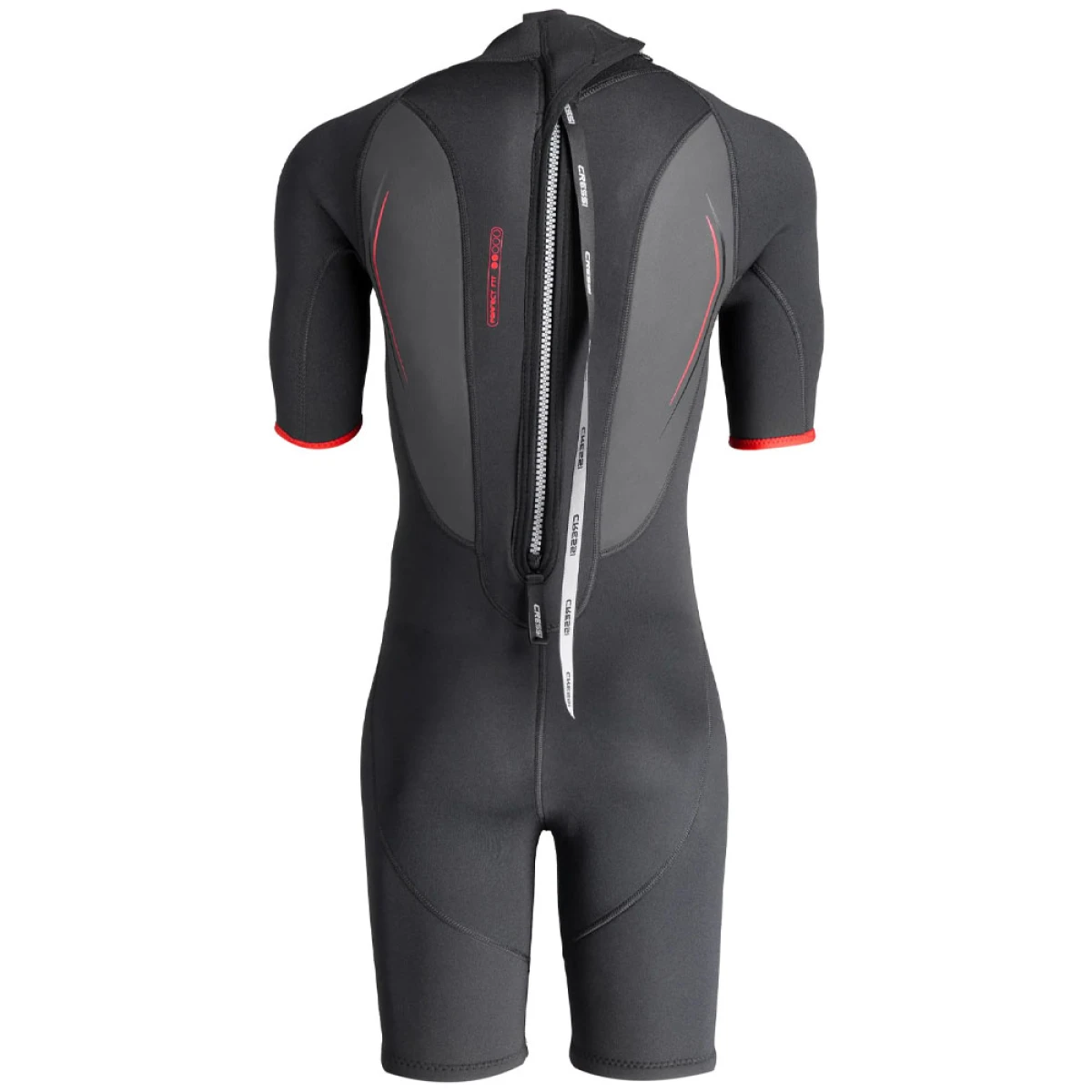 Cressi Altum Man Shorty Yüzme Elbisesi BLACK - RED 3MM - L