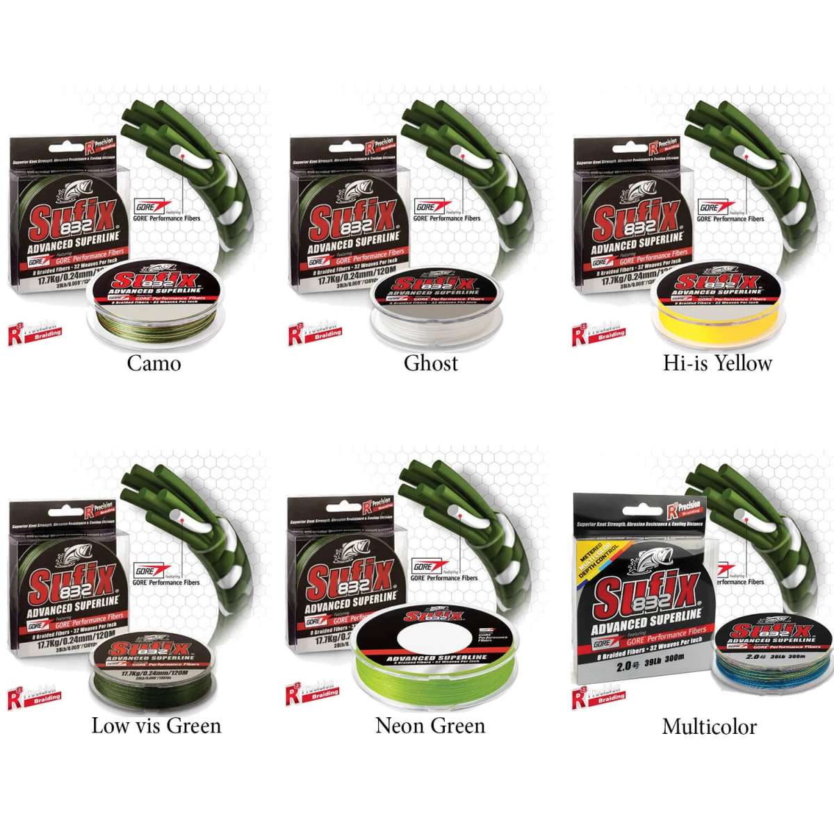 Sufix 832 Advanced İp Misina LOW VIS GREEN 0.20MM - 100MT - 13.5KG