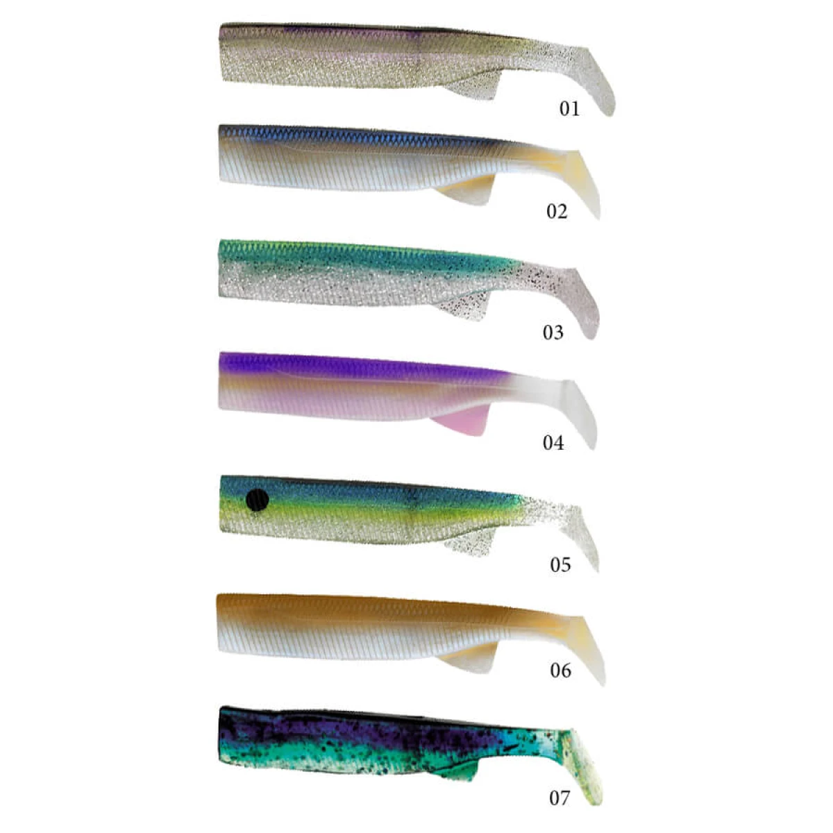 Sakura Tex Shad Combo Jighead Sahte Yemi 01 120MM - 2LI