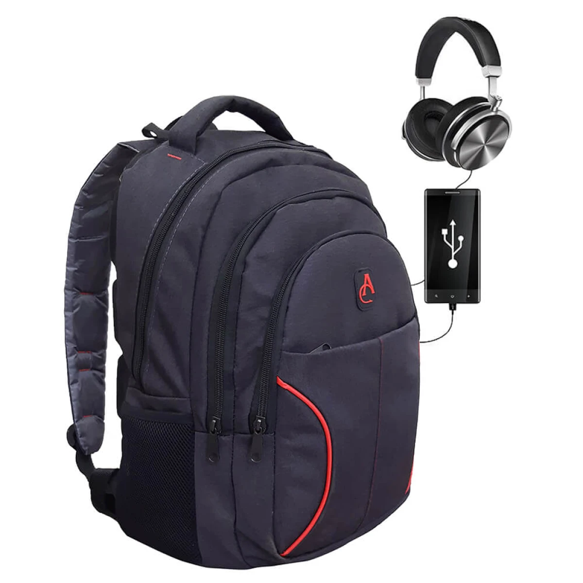 ALBA STAR ProTech 4 Akıllı Sırt Çantası - Smart Bag ANTRASİT GRİ