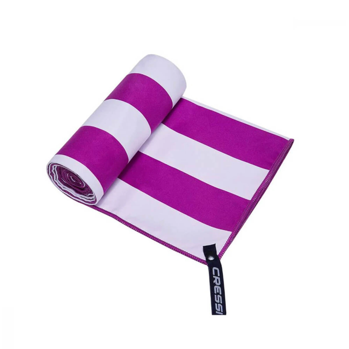 Cressi Mikrofiber Çizgili Plaj Havlusu LILAC 90X180CM