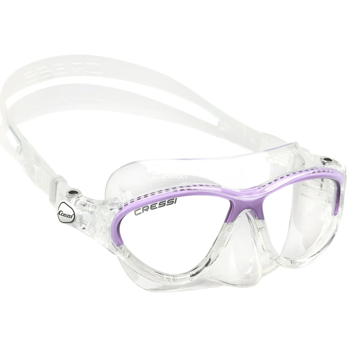Cressi Moon Çocuk Yüzme ve Dalış Maskesi CLEAR - LILAC 5-10 YAŞ