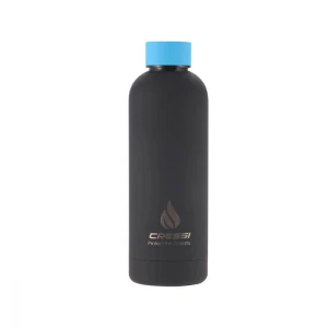 Cressi Kauçuk Kaplı Termal Suluk SİYAH - MAVİ 500 ML