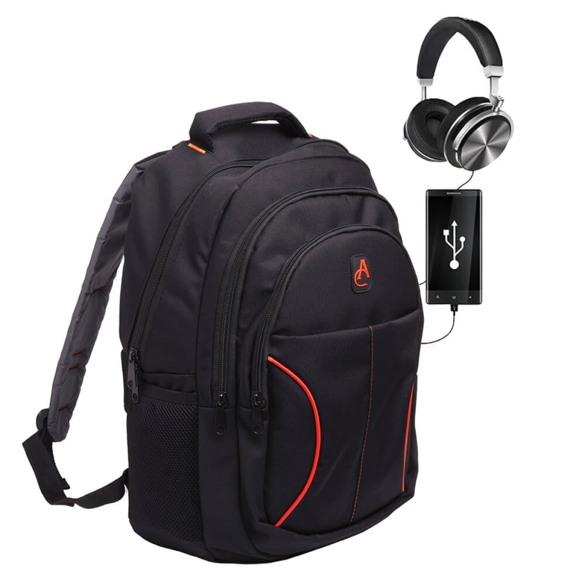 ALBA STAR ProTech 4 Akıllı Sırt Çantası - Smart Bag SİYAH