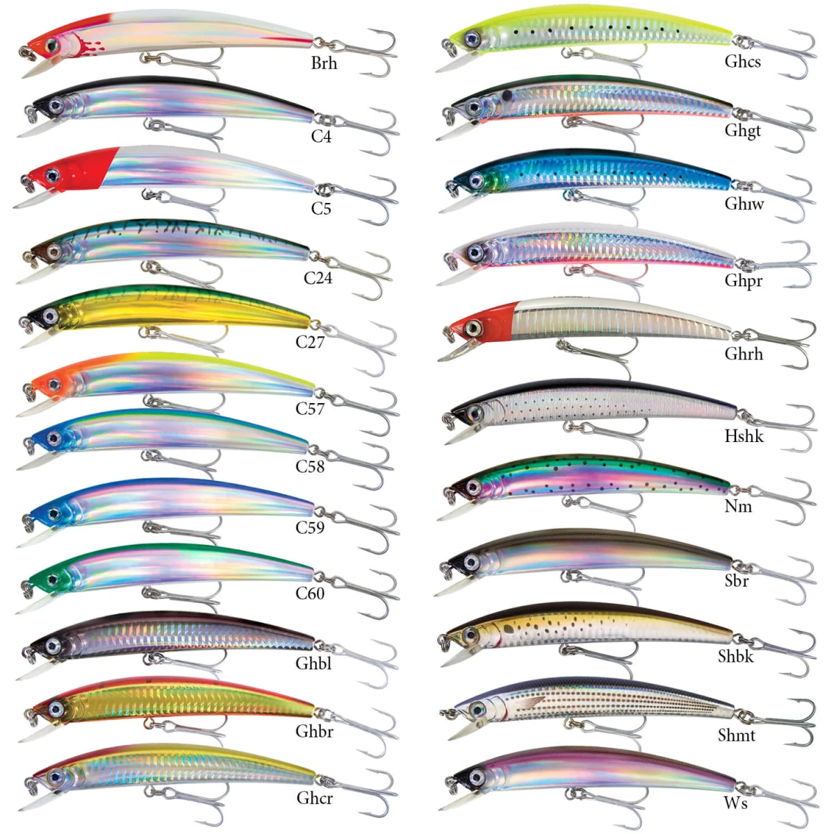 Yozuri Original Crystal Minnow Sinking Sahte Balığı GHBR 90mm