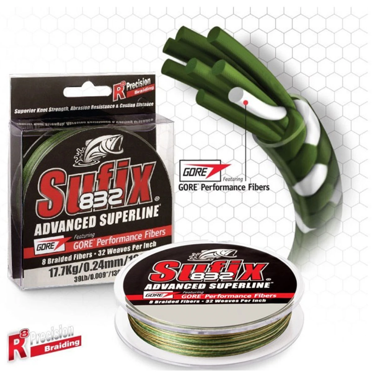Sufix 832 Advanced İp Misina CAMO 0.20MM - 120MT - 13.5KG
