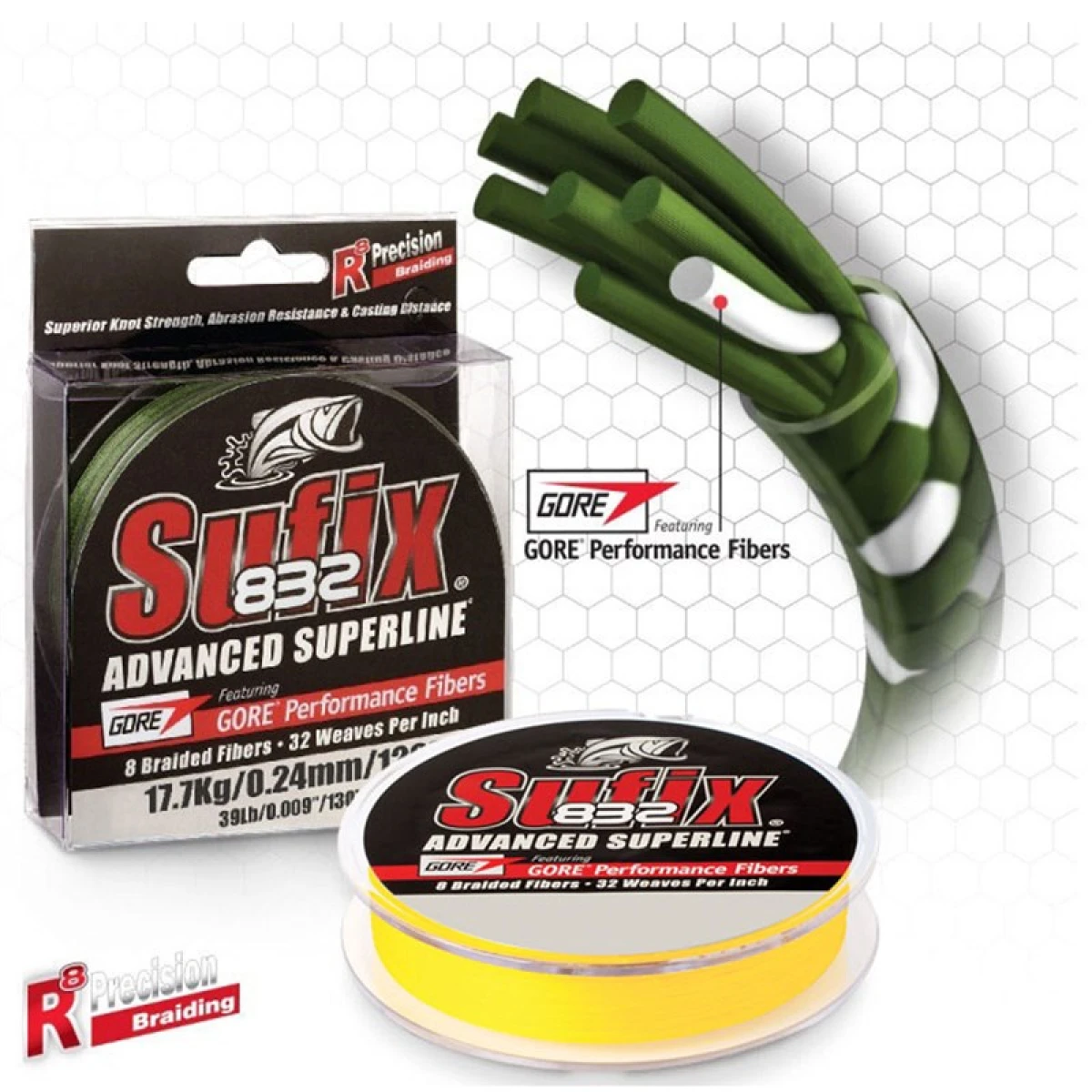 Sufix 832 Advanced İp Misina Hİ-İS YELLOW 0.18MM - 120MT - 12KG