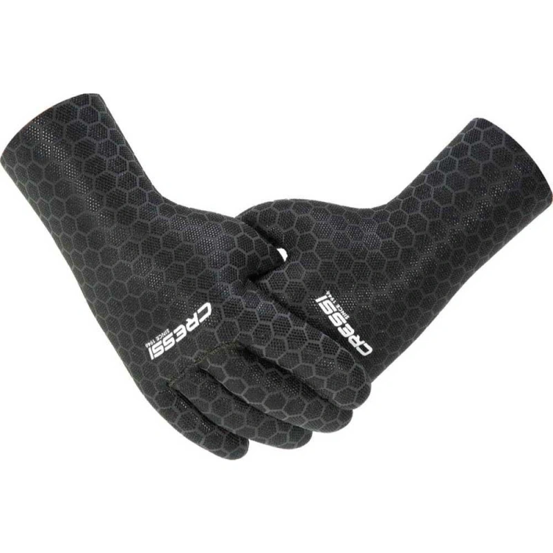 Cressi High Stretch 5-Finger Tauchhandschuhe - Weiches Neopren, Rutschfeste Beschichtung, 2.5/3.5/5 Mm