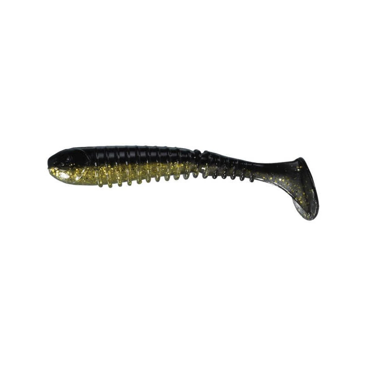 Berkley Flex Rib Shad Sahte Balığı CLEAR GOLD BLACK BACK 9CM-75LI