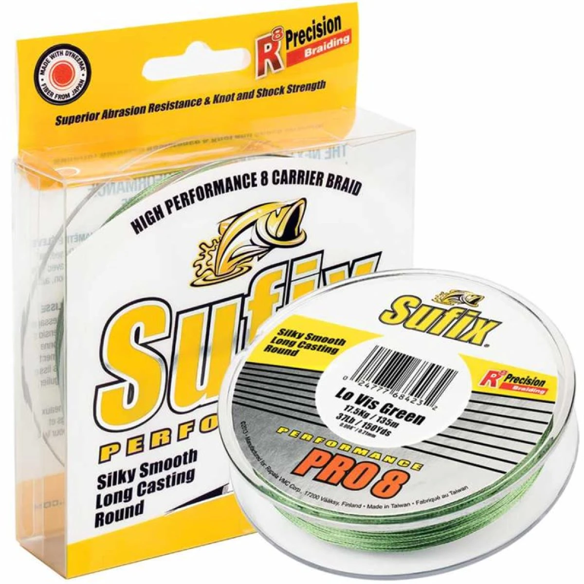 Sufix Performance Pro8 İp Misina LO VIS GREEN 0.21MM - 135MT - 17.5KG