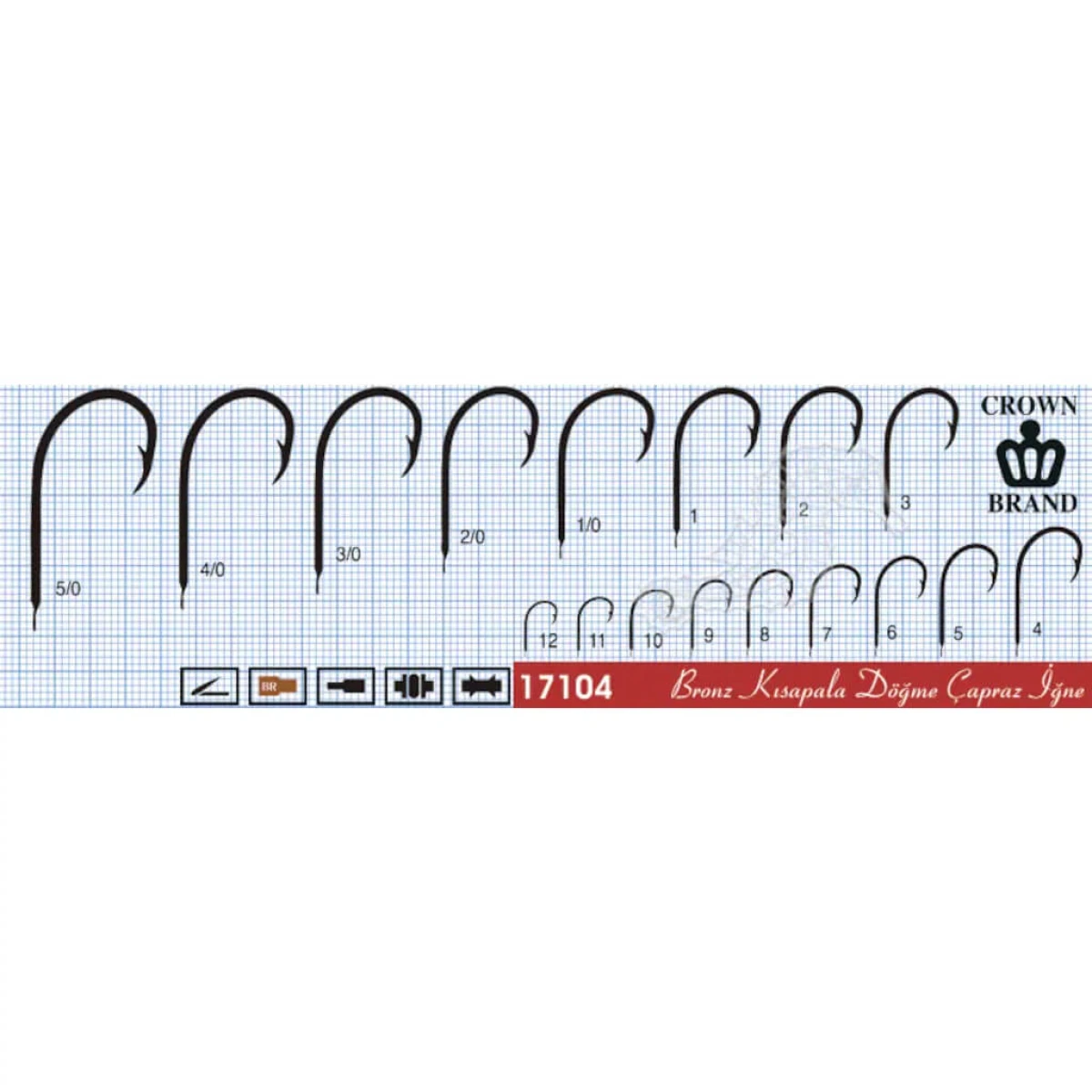 Crown Olta İğnesi 17104 100lü Standart NO:7