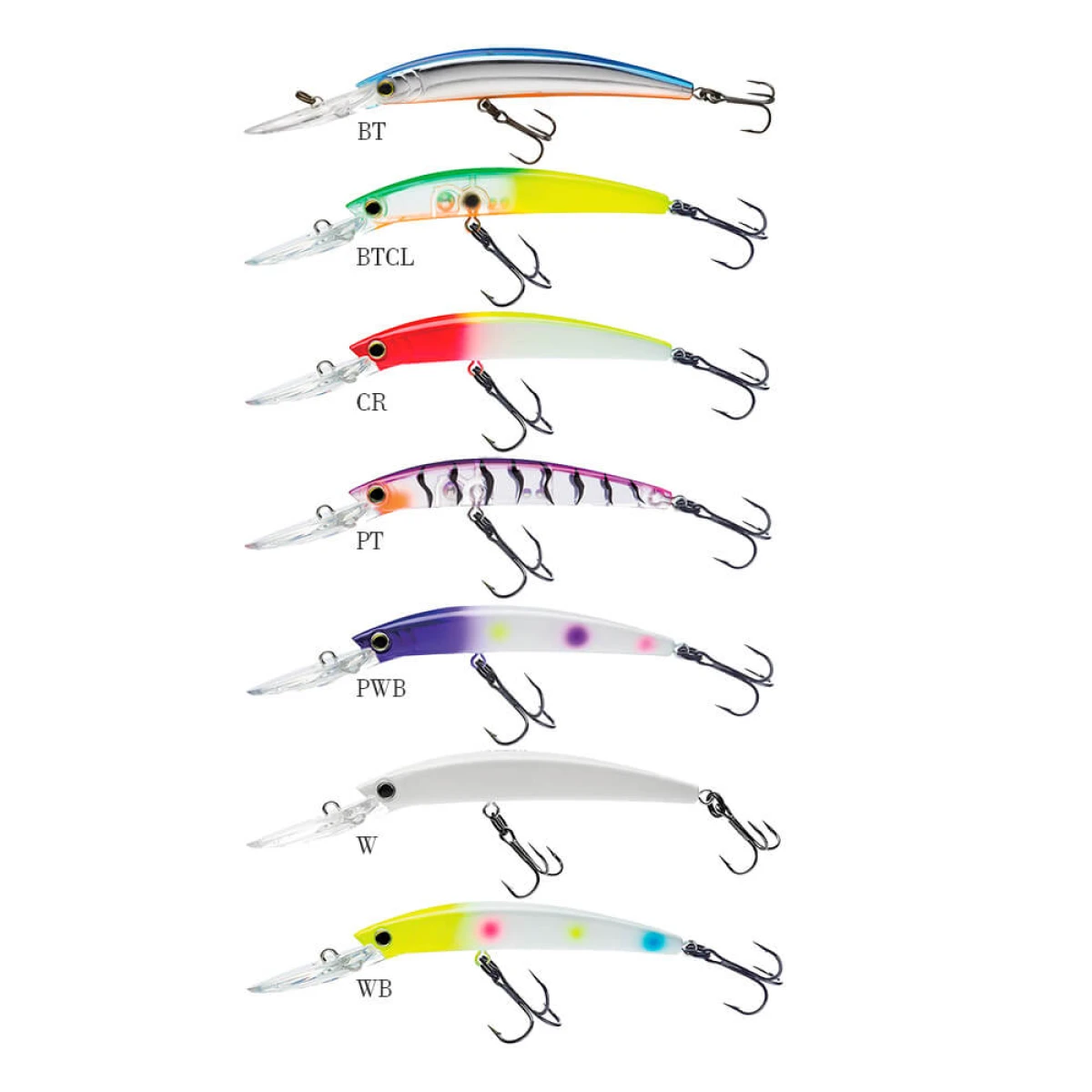 Yozuri Crystal Minnow Deep Diver Walleye Sahte Balığı BT 90mm