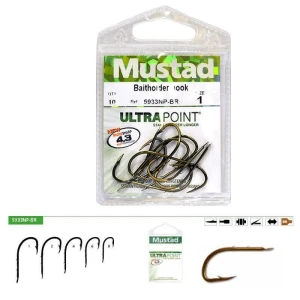Mustad Olta İğnesi 5933 NPBR 10 lu BRONZ NO:1